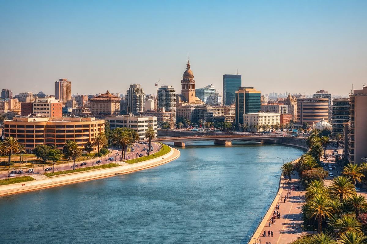 Typical city and campus setting for MBBS students in Egypt