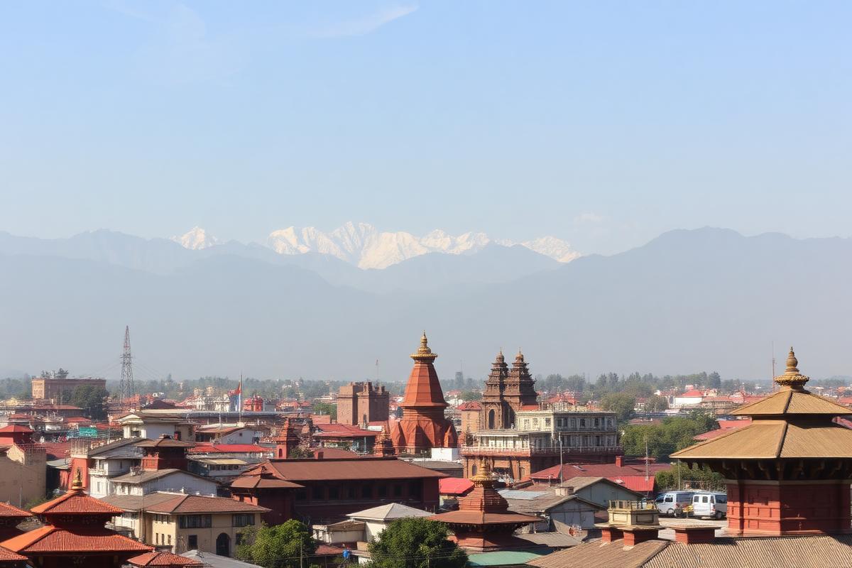 Typical city and campus setting for MBBS students in Nepal