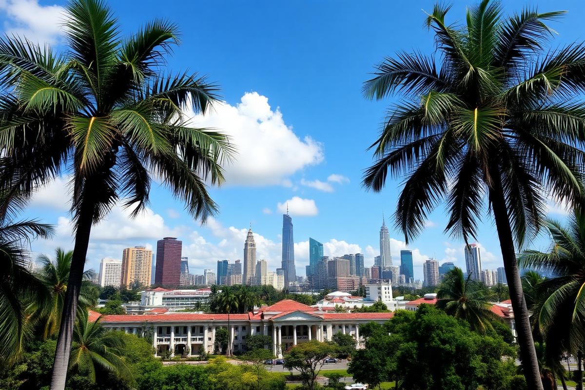 Typical city and campus setting for MBBS students in Philippines
